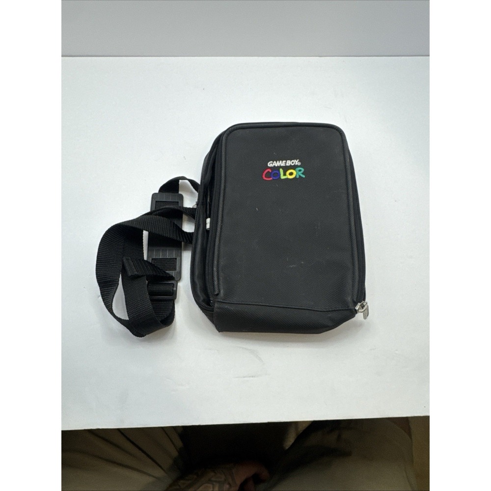 Nintendo Gameboy Color Travel Carrying Case Bag Zipper Shoulder Strap Vintage
